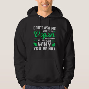 Vegan Veganism Animal Högers Veggie Funny Gift Hoodie