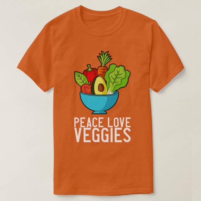 Vegan Vegetables Bowl 3 T Shirt (Design framsida)