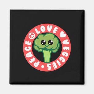 Vegan Vegetables Broccoli Magnet