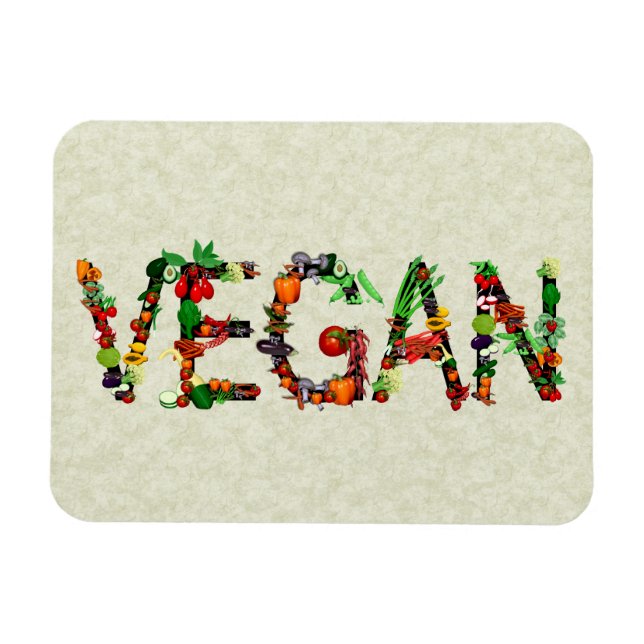 Vegan Vegetables Magnet (Horisontell)