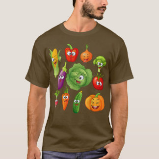Vegan Vegetables Veggies Vegetarian Veganism T Shirt