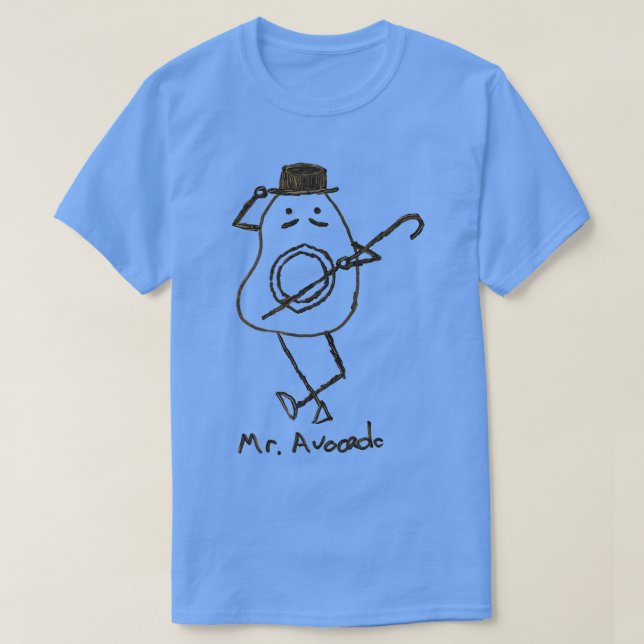 Vegan Vegetarian Avocado T Shirt (Design framsida)