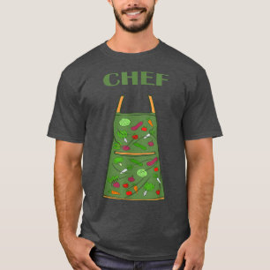Vegan Vegetarian Cook Chefs Apron Chef T Shirt