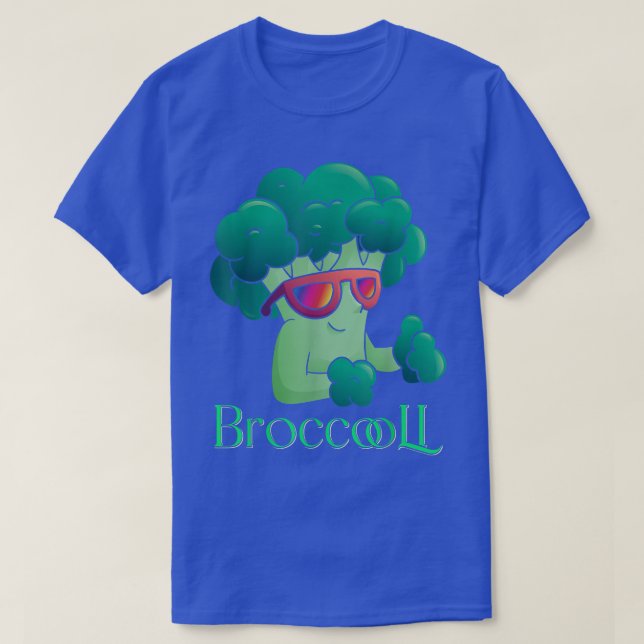 Vegan Vegetarian Coola Broccoli T Shirt (Design framsida)