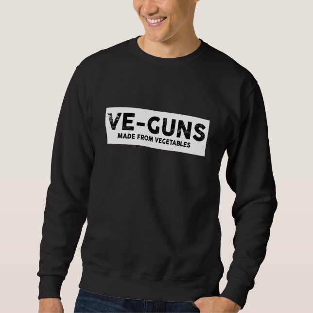 Vegan Vegetarian Eat Plants Tee Idea Lång Ärmad Tröja (Framsida)