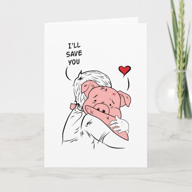 Vegan Vegetarian Food Veganism Veggie Gift Idea Kort (Framsida)