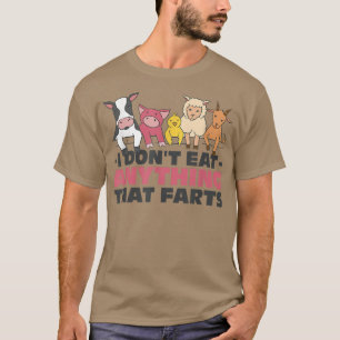Vegan Vegetarian Food Vegans Friends Cow Gris Chic T Shirt