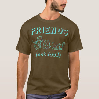 Vegan Vegetarian Food Vegans Friends Cow Pig Chick T Shirt