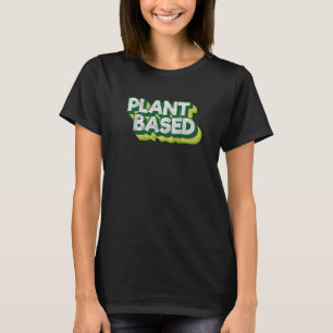 Vegan Vegetarian Food Vegans Plant Based Grönt Vin T Shirt