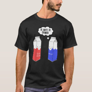 Vegan Vegetarian Food Vegans Soy Mjölk måste spänn T Shirt