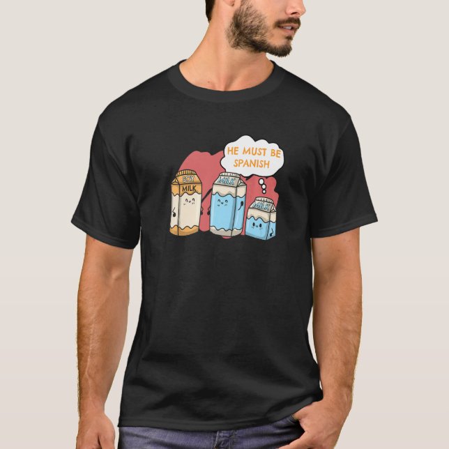 Vegan Vegetarian Food Vegans Soy Mjölk måste spänn T Shirt (Framsida)