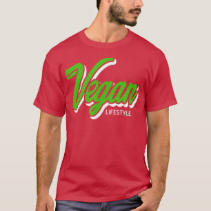 Vegan Vegetarian Grönt Löv Plant Lifestyle V2 T Shirt