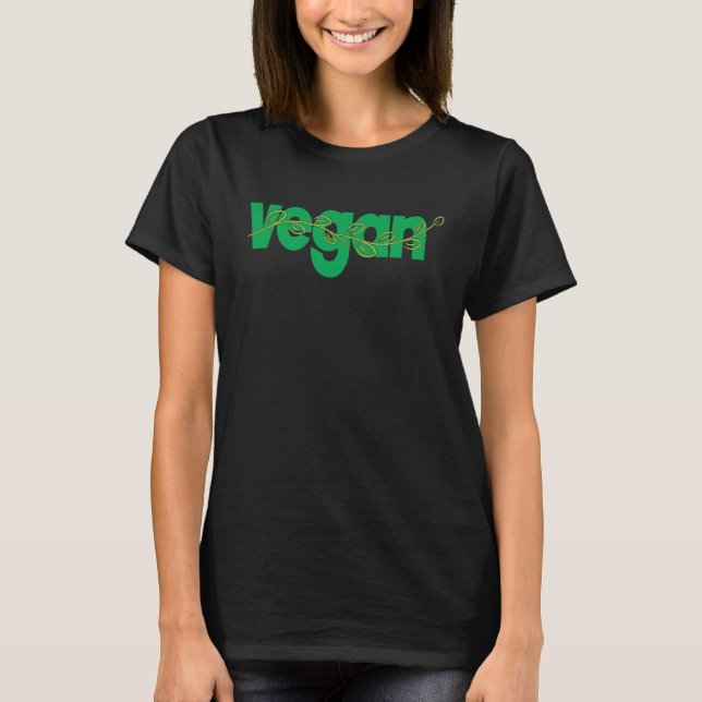 Vegan Vegetarian I Love Veggies Vegetable Veganism T Shirt (Framsida)