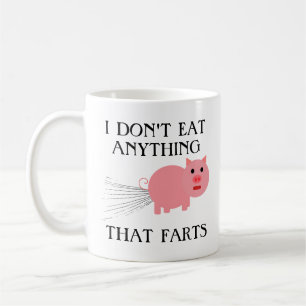 Vegan Vegetarian Jag äter ingenting som odlas Kaffemugg