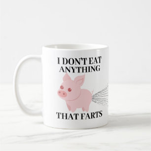 Vegan Vegetarian Jag äter ingenting som odlas Kaffemugg