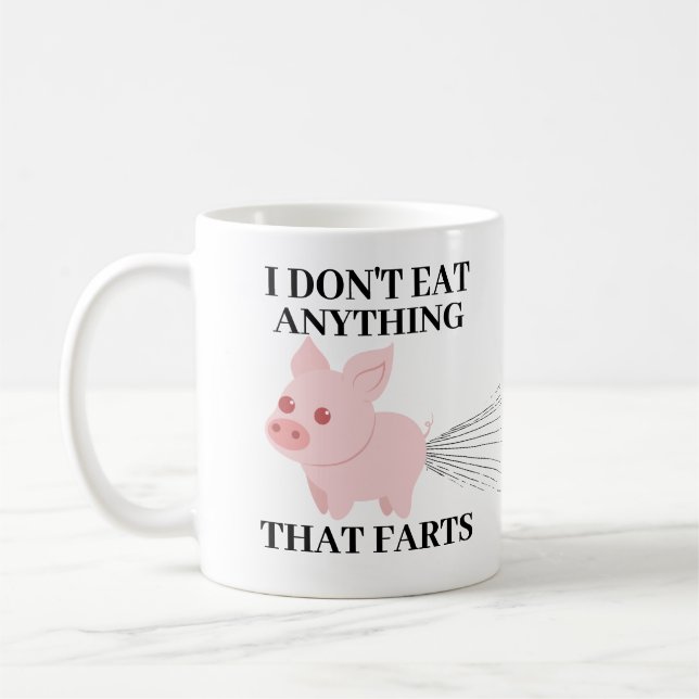 Vegan Vegetarian | Jag äter ingenting som odlas Kaffemugg (Vänster)