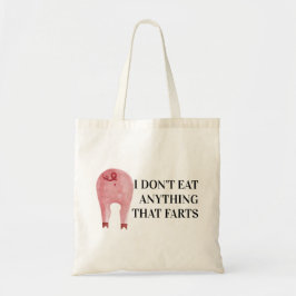 Vegan Vegetarian | Jag äter ingenting som odlas Tygkasse