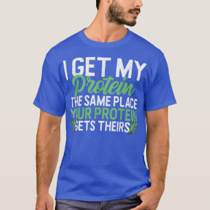 Vegan Vegetarian jag hämtar proteinet samma Ställe T Shirt