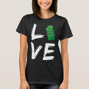 Vegan Vegetarian Kärlek Asparagus Gardeners T Shirt