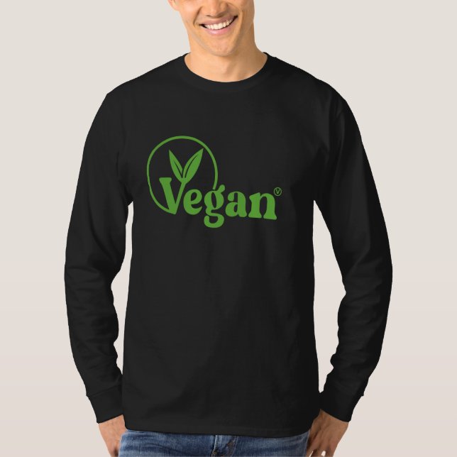 Vegan - Vegetarian Kärlek Vegan T Shirt (Framsida)