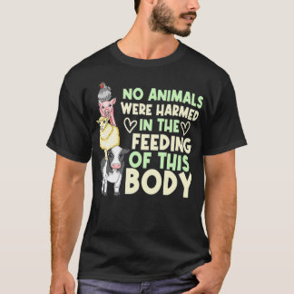 Vegan Vegetarian Lifestyle No Kött Plant Based Die T Shirt
