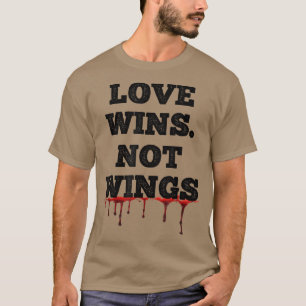 Vegan Vegetarian Organic Vegan kärlek vinner inte T Shirt