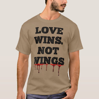 Vegan Vegetarian Organic Vegan kärlek vinner inte T Shirt
