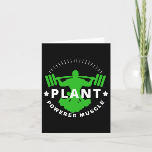 Vegan Vegetarian Plant Broccoli Bodybuilding Hiss Kort