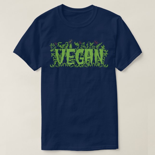 Vegan Vegetarian T-Shirt (Design framsida)