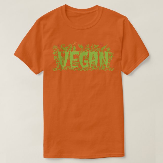 Vegan Vegetarian T Shirt (Design framsida)