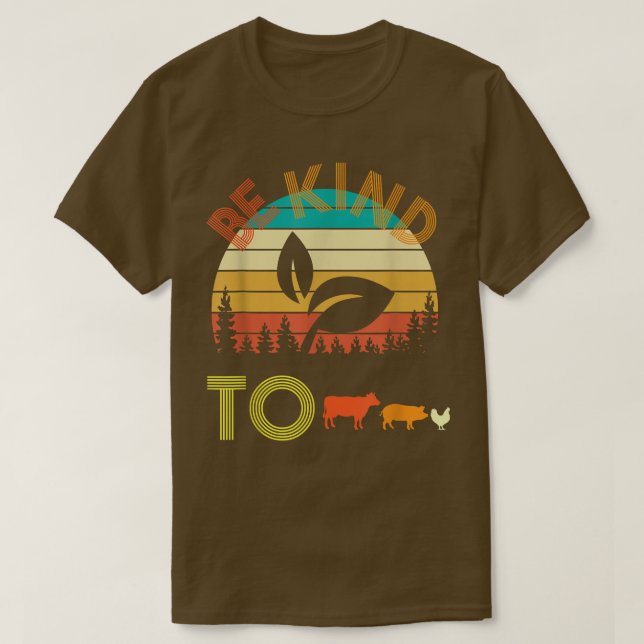 Vegan Vegetarian, var snäll mot djur för vegan, Ve T Shirt (Design framsida)