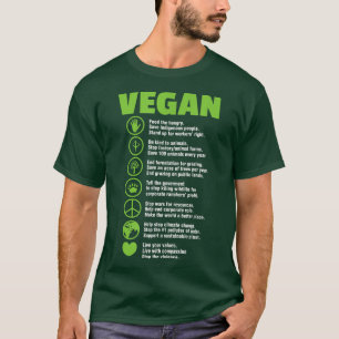 Vegan Vegetarian Veganism PlantBased Diet T Shirt