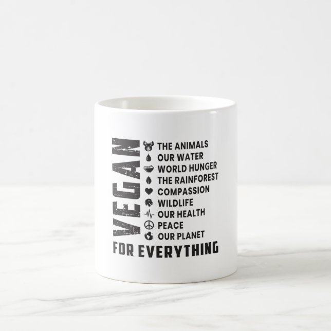 Vegan Vegetarian Vegetables Veganism Funny Gift Kaffemugg (Center)