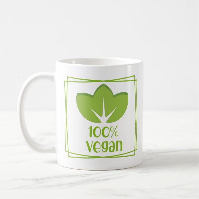 Vegan Vegetarian Vegetables Veganism Funny Gift Kaffemugg (Vänster)