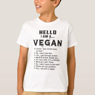 Vegan Vegetarian Vegetables Veganism Funny Gift T Shirt