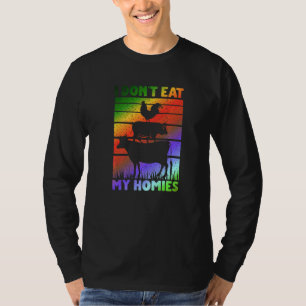 Vegan Vegetarisk Mening  Jag Äter Inte Mina Polare T Shirt