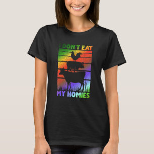 Vegan Vegetarisk Mening Jag Äter Inte Mina Vänne T Shirt