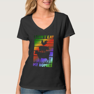 Vegan Vegetarisk Mening Jag Äter Inte Mina Vänne T Shirt