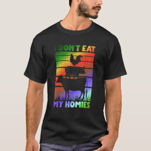 Vegan Vegetarisk Mening Jag Äter Inte Mina Vänne T Shirt