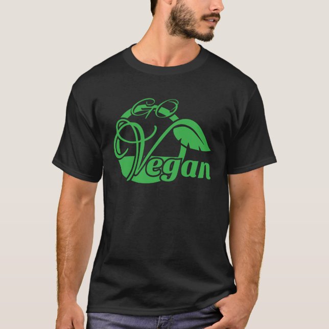 Vegan  Vegetarisk T Shirt (Framsida)