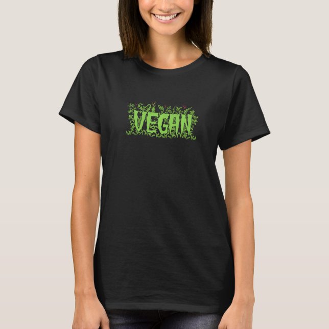 Vegan Vegetarisk T Shirt (Framsida)