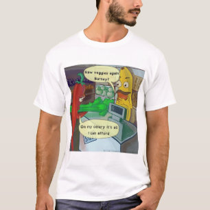 Vegan Veggie Shopping Cartoon T-shirt av Rick Lond