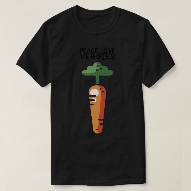 Vegan Veggies (3) T Shirt (Design framsida)
