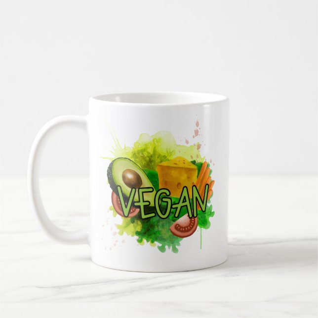 Vegan Veggies Kaffemugg (Vänster)