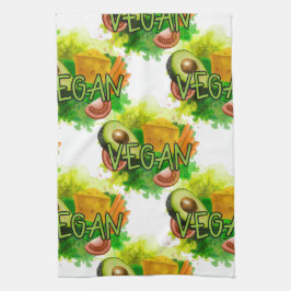 Vegan Veggies Kökshandduk
