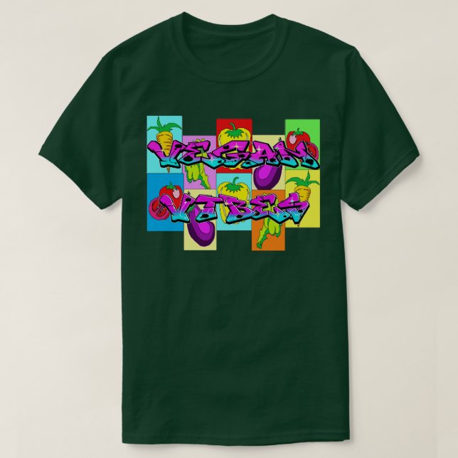 Vegan vibes 2 t shirt (Design framsida)