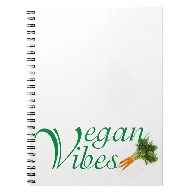 Vegan vibes anteckningsbok (Framsidan)