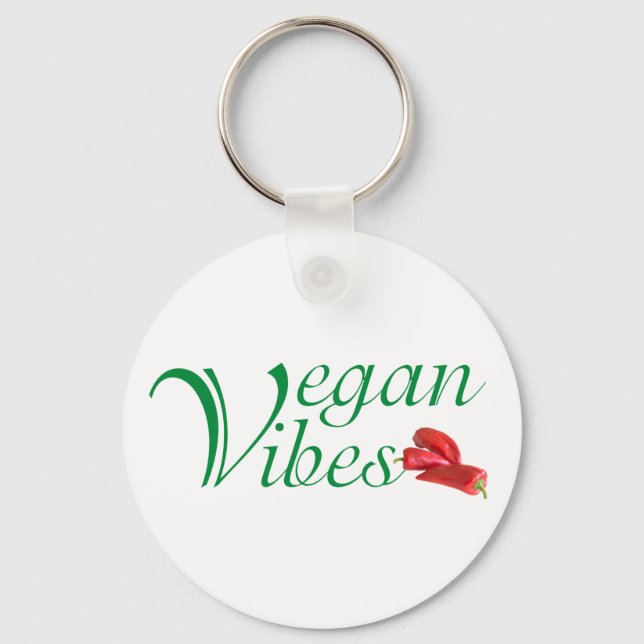 Vegan vibes nyckelring (Framsida)