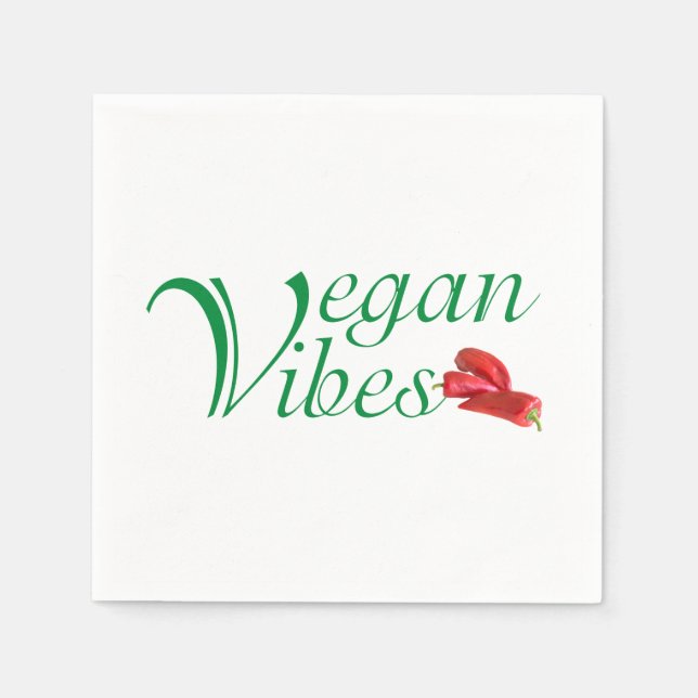 Vegan vibes pappersservett (Framsidan)