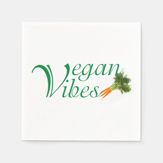 Vegan vibes pappersservett (Framsidan)